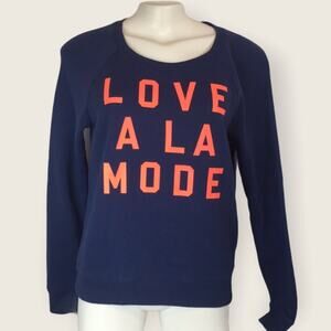 Victoria’s Secret graphic sweatshirt navy sz Small